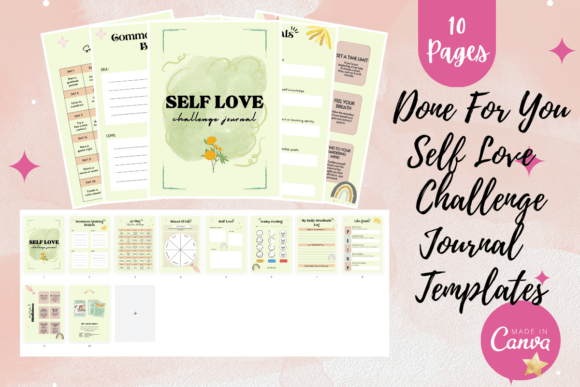 Download Canva Self Love Challenge Journal - Premium Resources