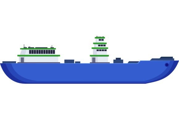 Download Cargo Vessel or Bulk Carrier on White. S - Bulk Collection