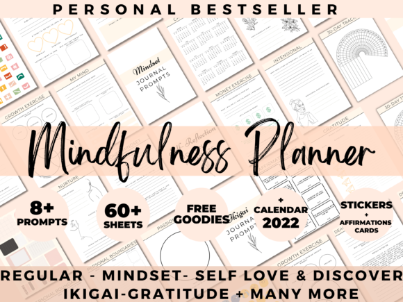 Download Mindfulness Printable Planner &amp; Journal - Printable planner Collection