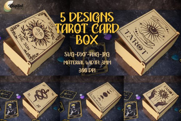 Download SVG Tarot Card Box Laser Cut Bundle - Premium Resources