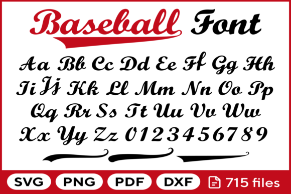 Download Baseball Font Svg Png Pdf Dxf - Pdf Collection